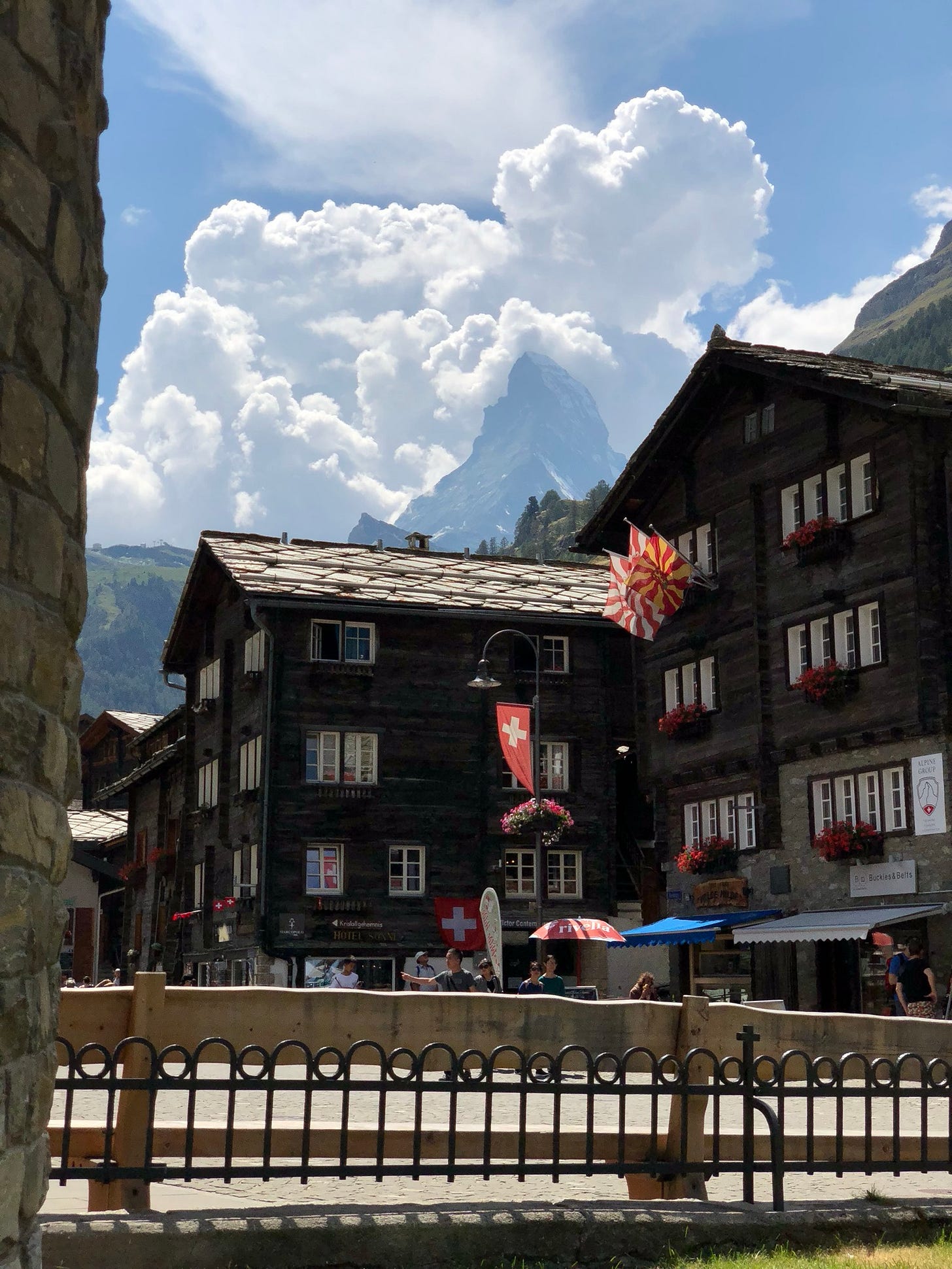 Our first view of the Matterhorn!