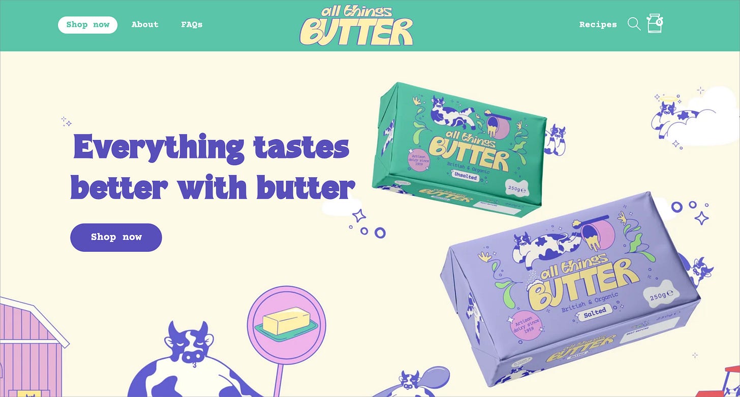 All Things Butter website