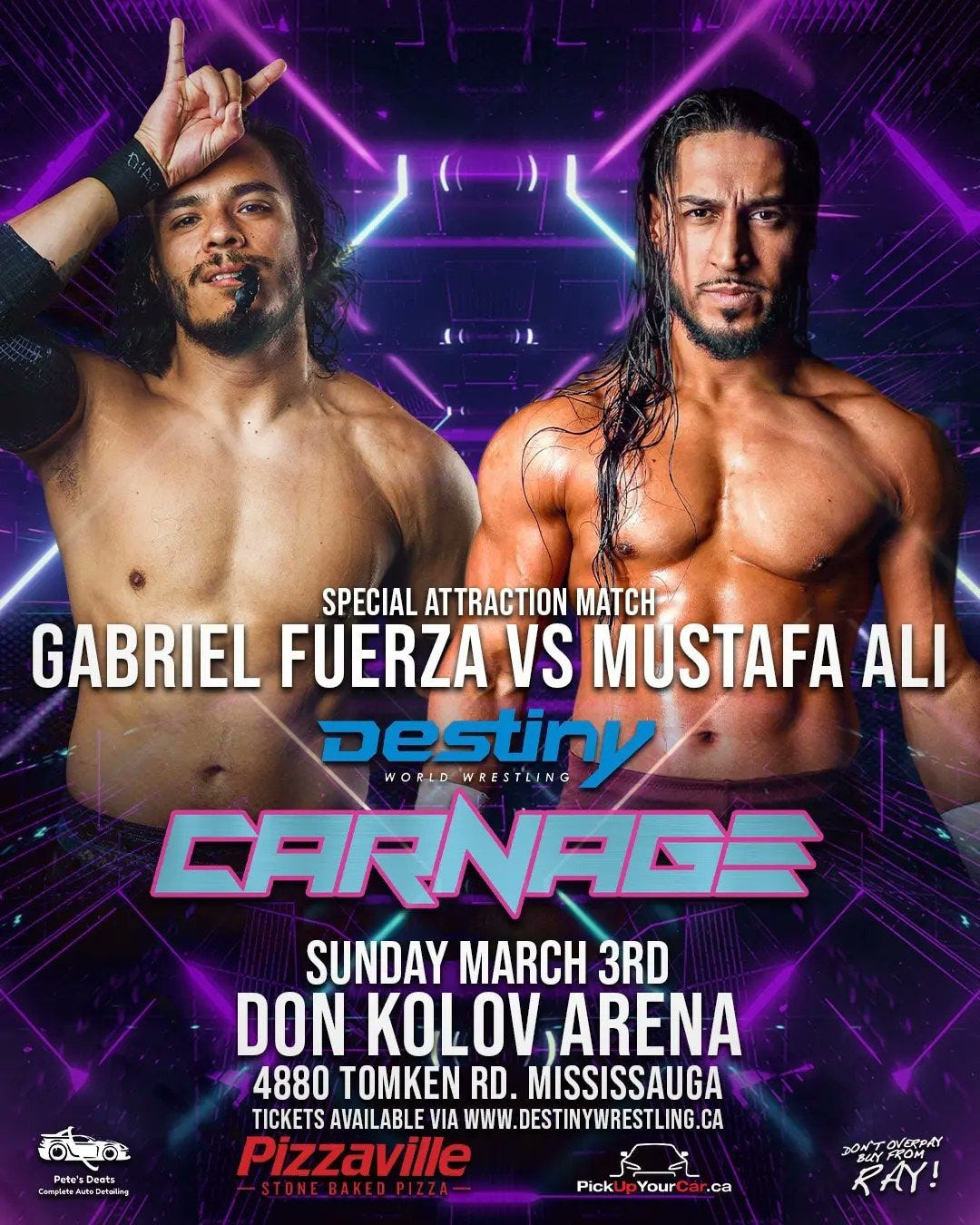 Mustafa Ali vs Gabriel Fuerza Match Card