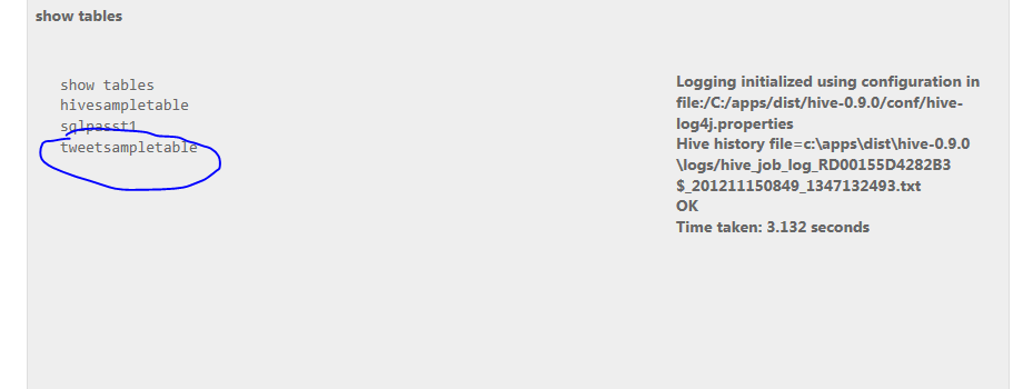 show all tables in hive hadoop on azure show all tables in hive hadoop on azure