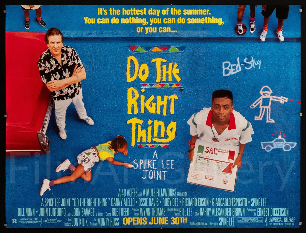 Do The Right Thing Movie Poster 1989 Subway 2 Sheet (45x59) Do The Right Thing Movie Poster 1989 Subway 2 Sheet (45x59)