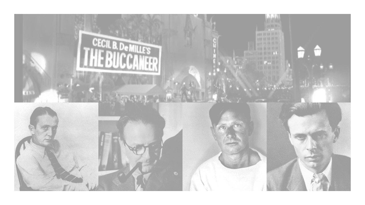 Los Angeles Book Land, 1939: Chandler, Fante, Huxley, Isherwood, West - 9/14