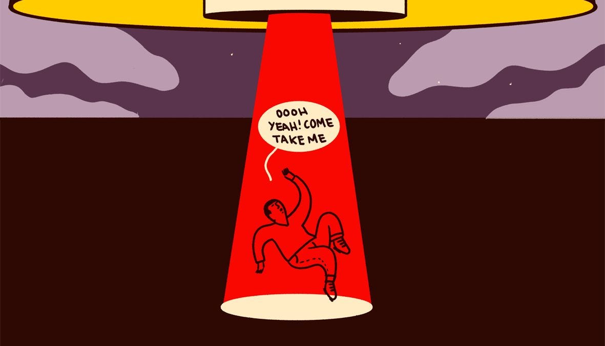 Mass hysteria was the inevitable outcome of the UFO craze