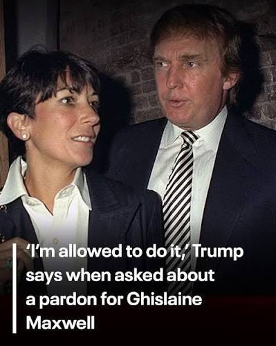 As he was leaving for Scotland Friday to help promote his family's golf  clubs, President Trump responded to a question about Ghislaine Maxwell.  Link in bio for more.