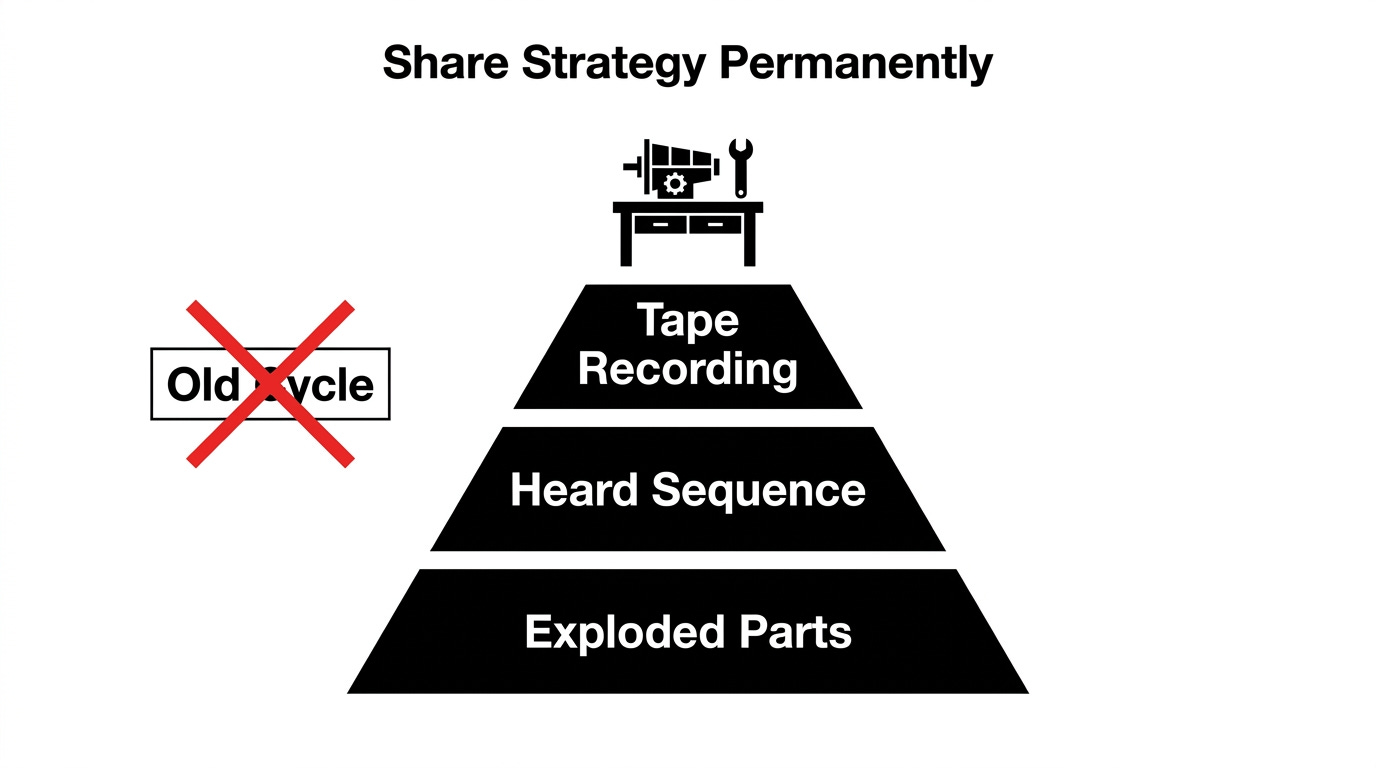 Exploded-view thinking: Record the first imperfect teaching