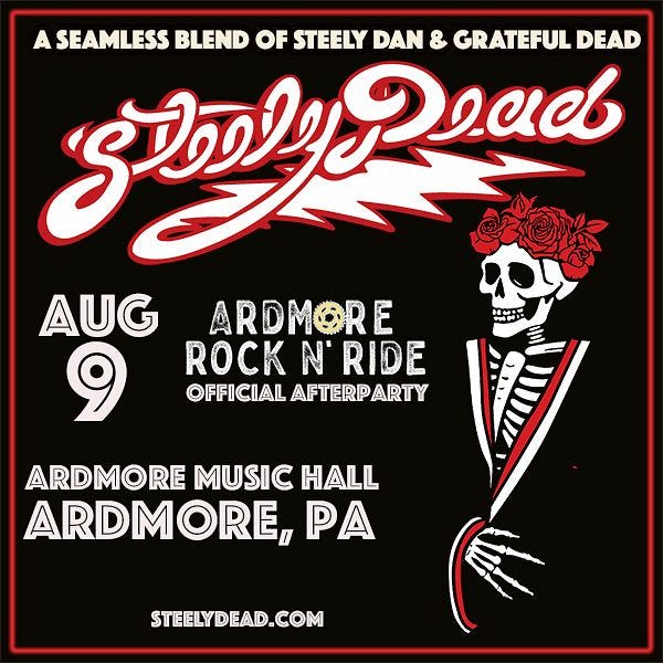 Steely Dead: A Sonic Fusion of The Grateful Dead and Steely Dan Tickets at Ardmore  Music Hall in Ardmore by Ardmore Music Hall | Tixr