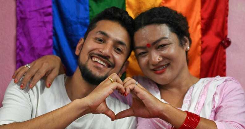 Maya Gurung and Surendra Pandey
