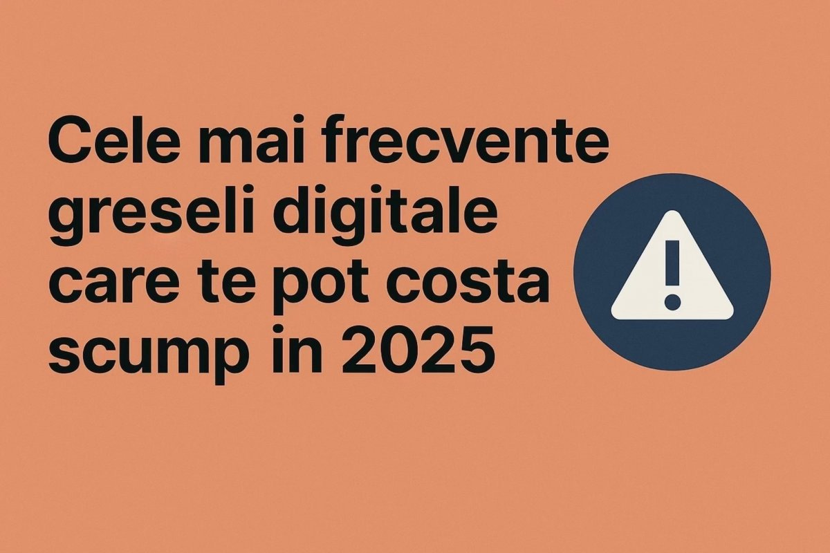 Grafică pentru securitate digitală: Cele mai frecvente greșeli digitale care te pot costa scump