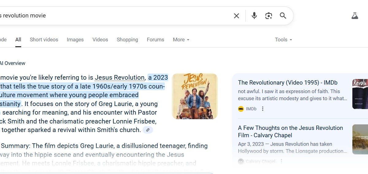 #JesusRevolution2 - well under-way...