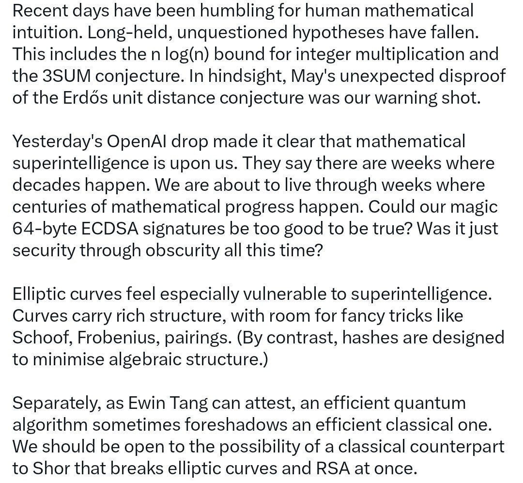 Andrew Curran on the under-representation of cryptography results