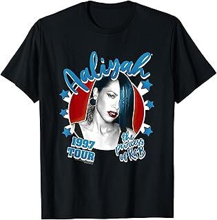 T-Shirt Aaliyah 1997 Tournée Américaine
