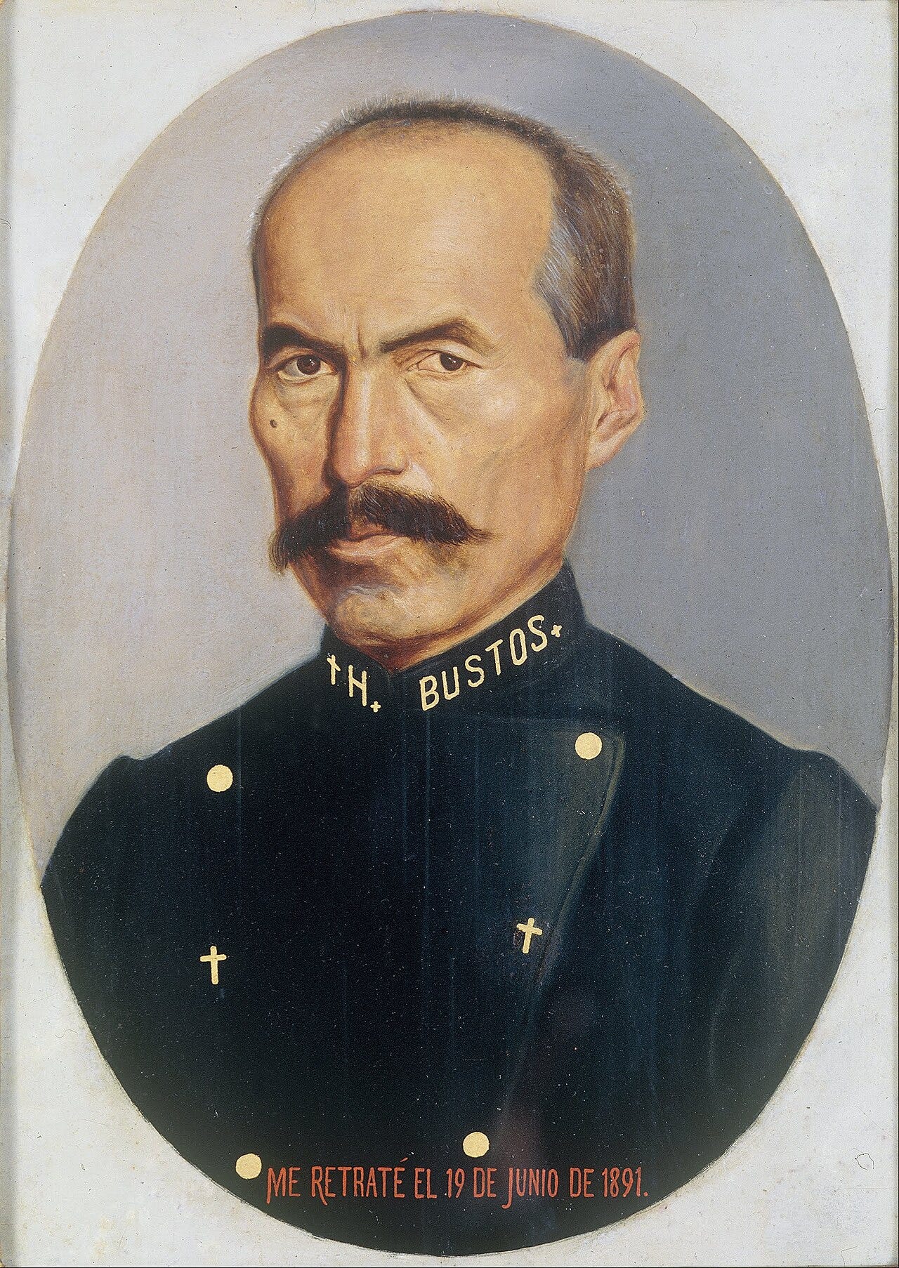 Hermenegildo Bustos, Self Portrait, 1891 Hermenegildo Bustos, Self Portrait, 1891