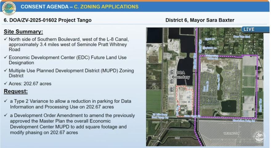 Palm Beach County postpones huge AI data center after community outrage | WLRN
