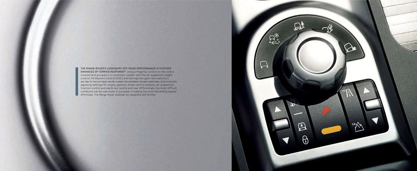 2007 Range Rover L322 brochure terrain response