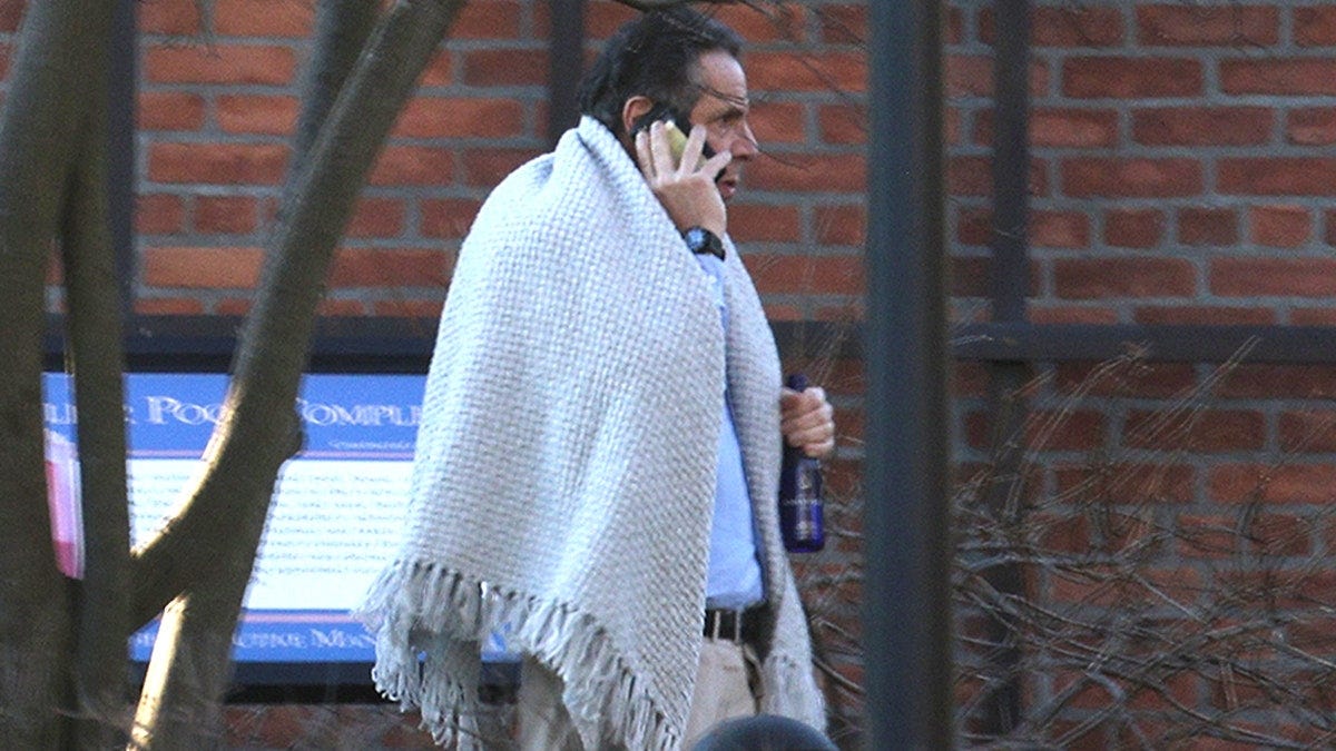 Drawn-looking Cuomo photographed in a blanket as pressure builds for him to  resign | Fox News