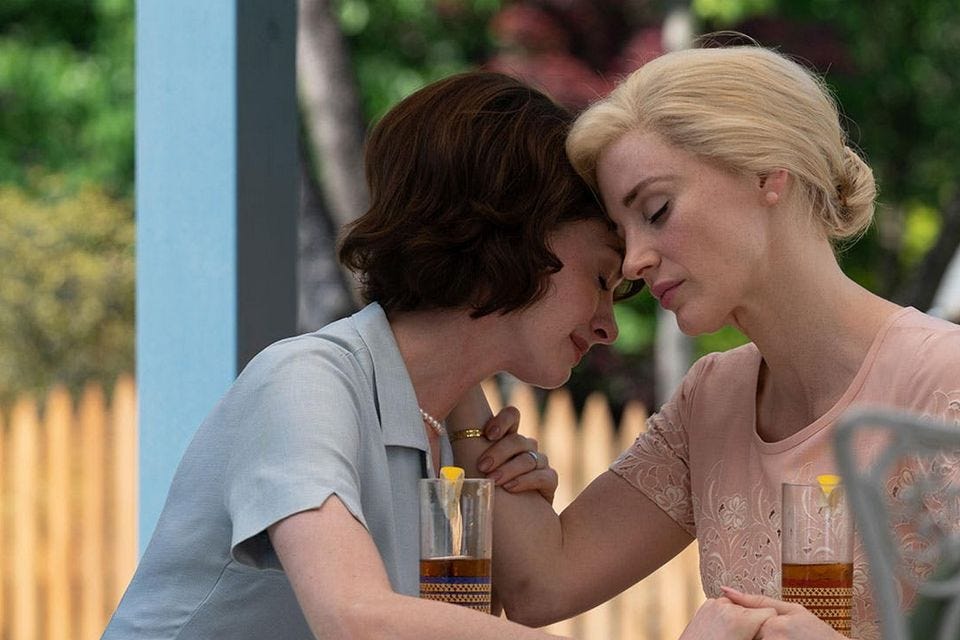 Mothers' Instinct review: Jessica Chastain and Anne Hathaway shine in this  creepy 60s thriller | Irish Independent