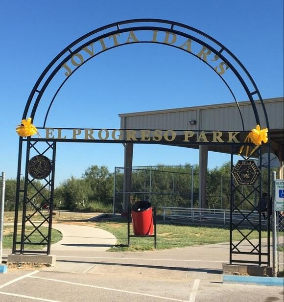 Jovita Idar’s El Progreso Park (City of Laredo photo)