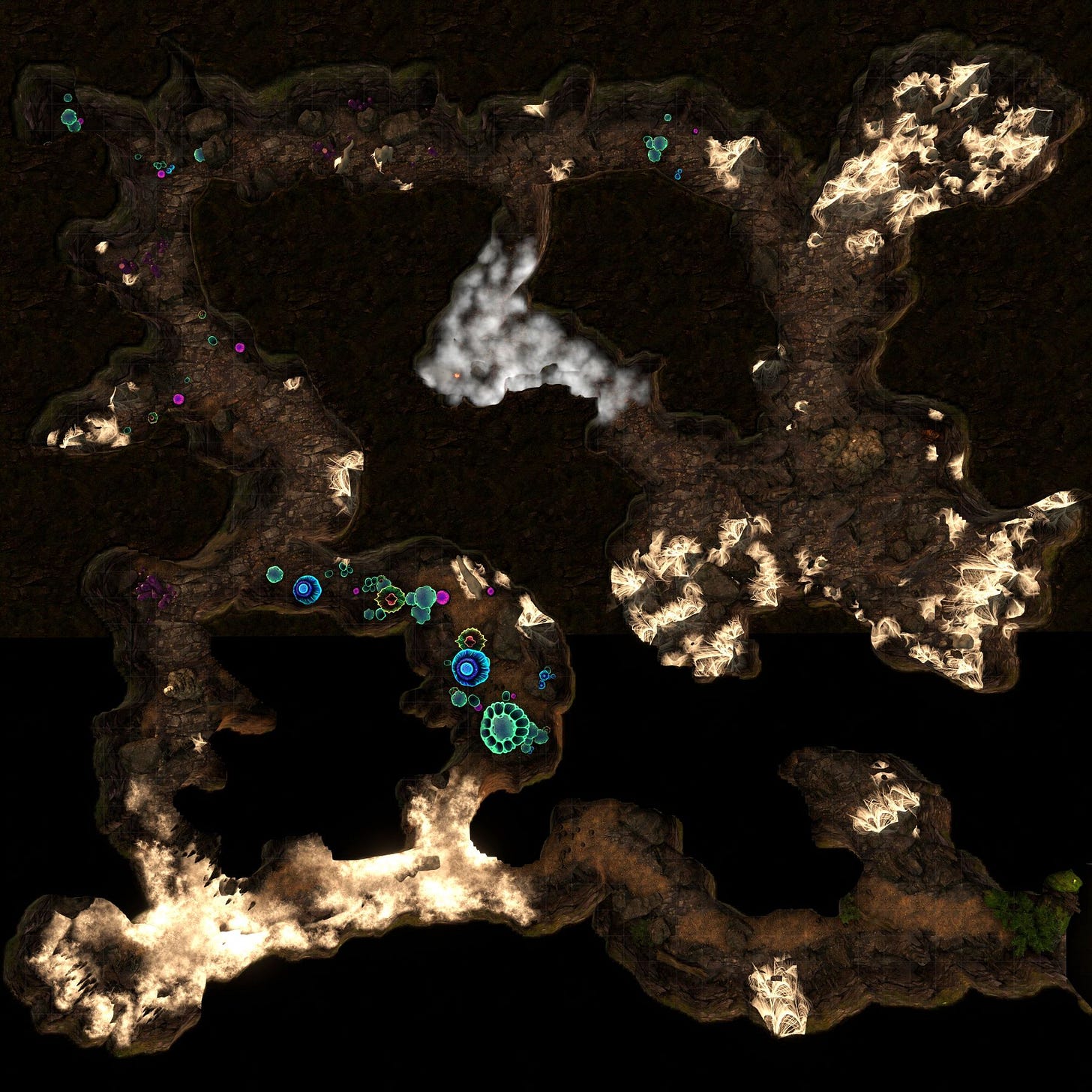 fantasy battlemap spider nest