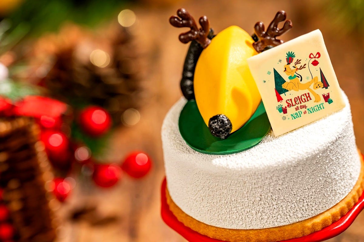 Pluto Reindeer Cake at Pecos Bill Tall Tale Inn and Cafe. Image: Disney