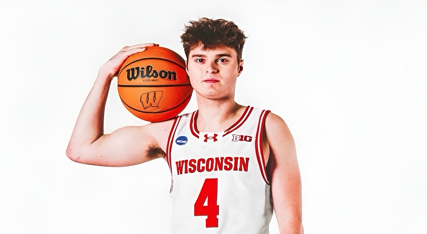Wisconsin Badgers commit Josh Manchester.