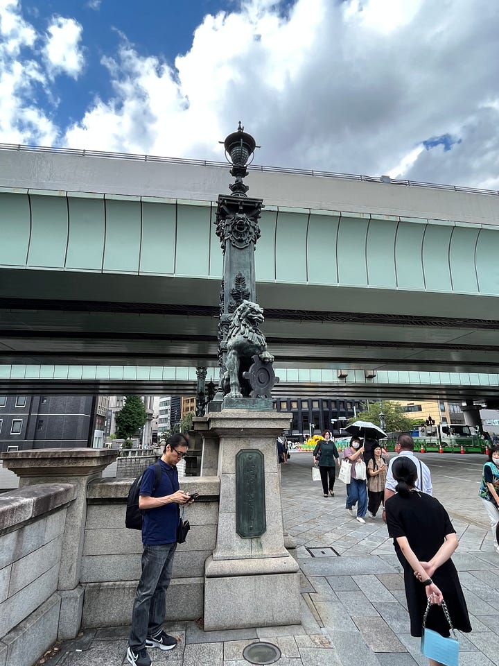 Photos of Nihonbashi Bridge area in Tokyo
