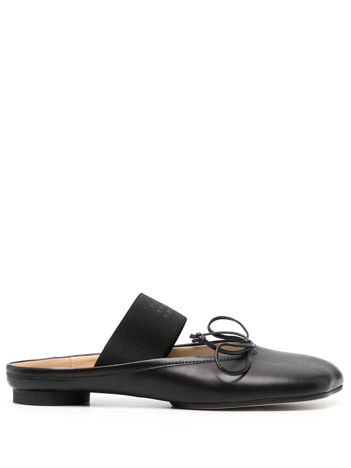 MM6 Maison Margiela Anatomic numbers-strap ballerina shoes