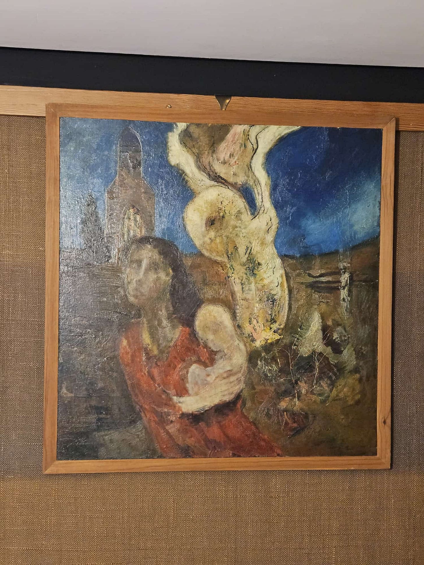 painting Owl Steals Baby