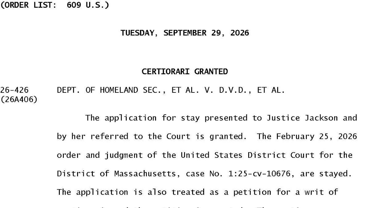 Supreme Court Allows Resumption of Third-Country Deportations Amid Procedural Concerns