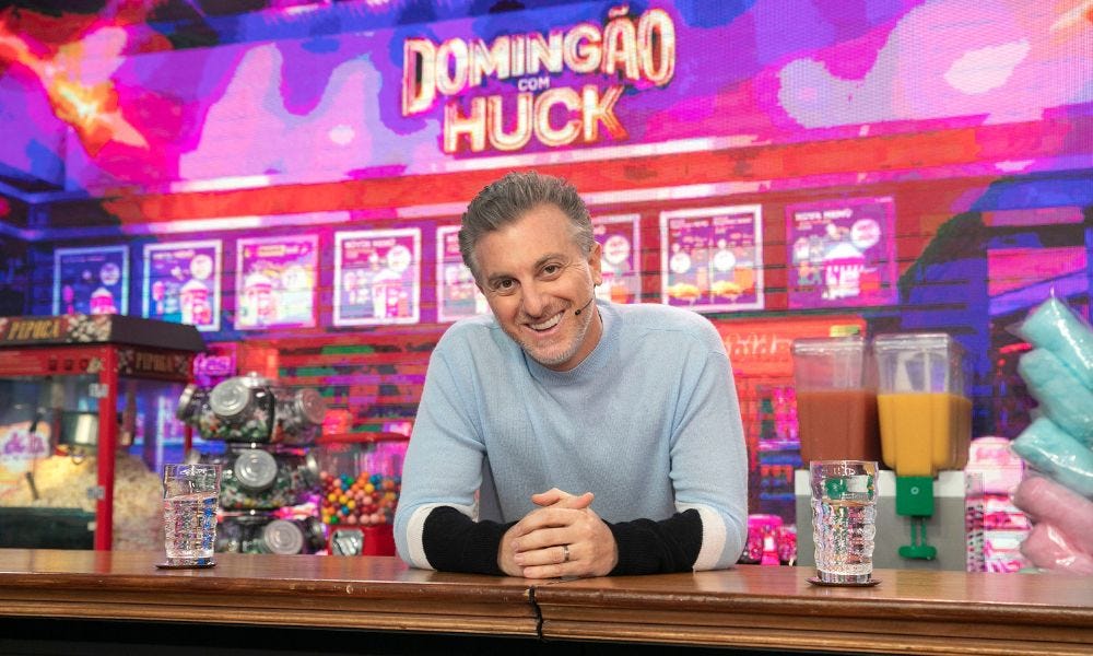 Globo prefere alongar e dividir o ''Domingão com Huck" a manter programas  por temporada - Folha PE