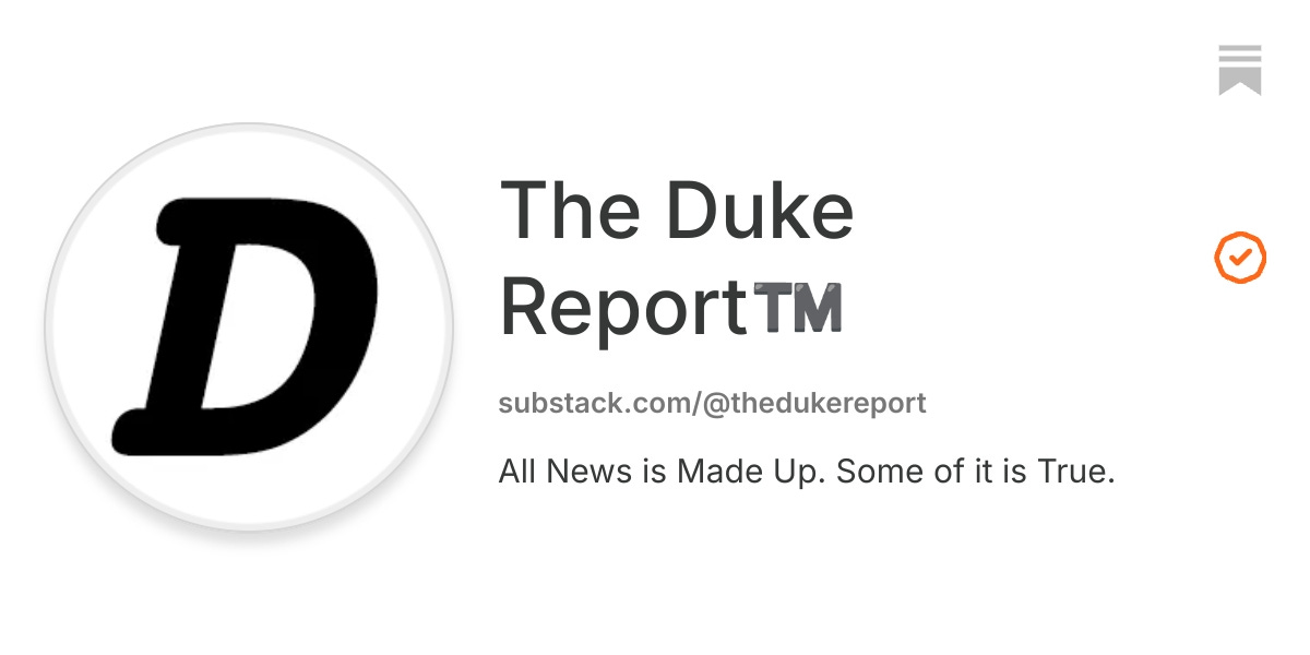 The Duke Report™️ | Substack