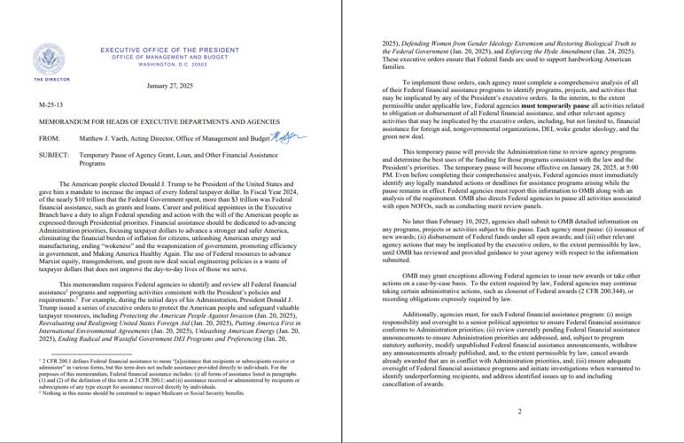 Full impact of federal funding freeze is unclear, Walla Walla Valley  officials say | Business | union-bulletin.com