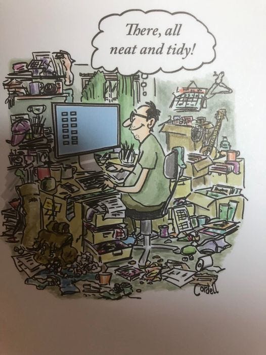 May be an illustration of text that says 'There, all neat and tidy! 海 0000'