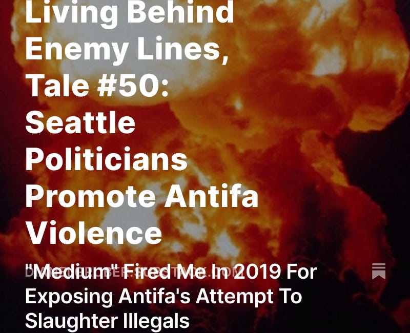 Blue City Christians Living Behind Enemy Lines, Tale #50: Seattle Politicians Promote Antifa Violence 