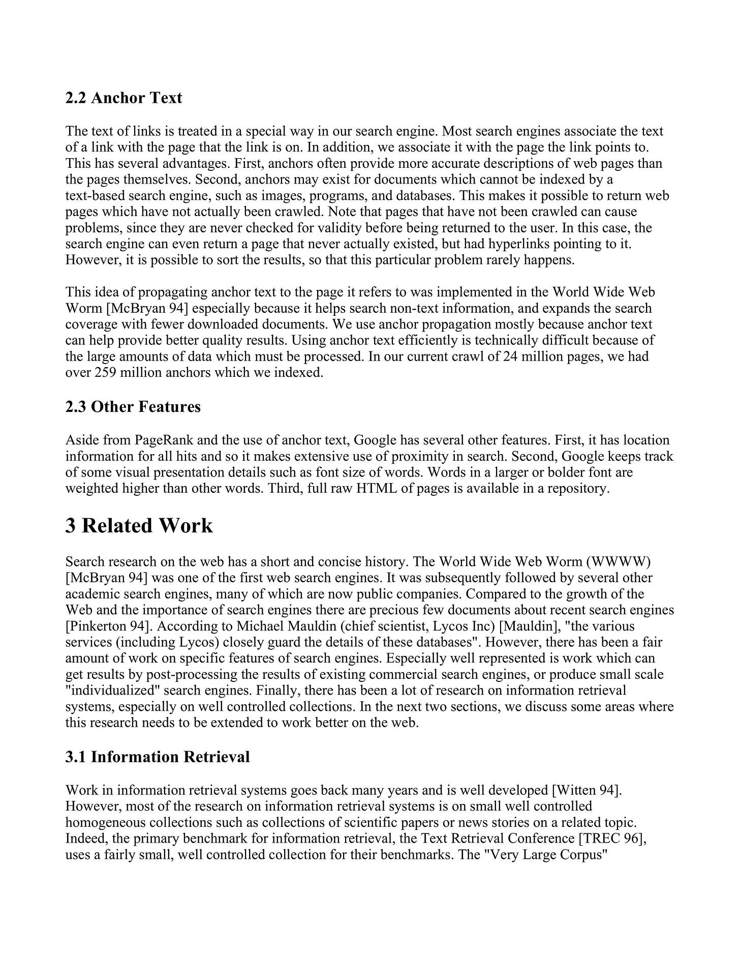 The anatomy of a large-scale hypertextual web search engine document (page  4) | Xybercraft — Tech Articles  | Judah Estrada | Substack