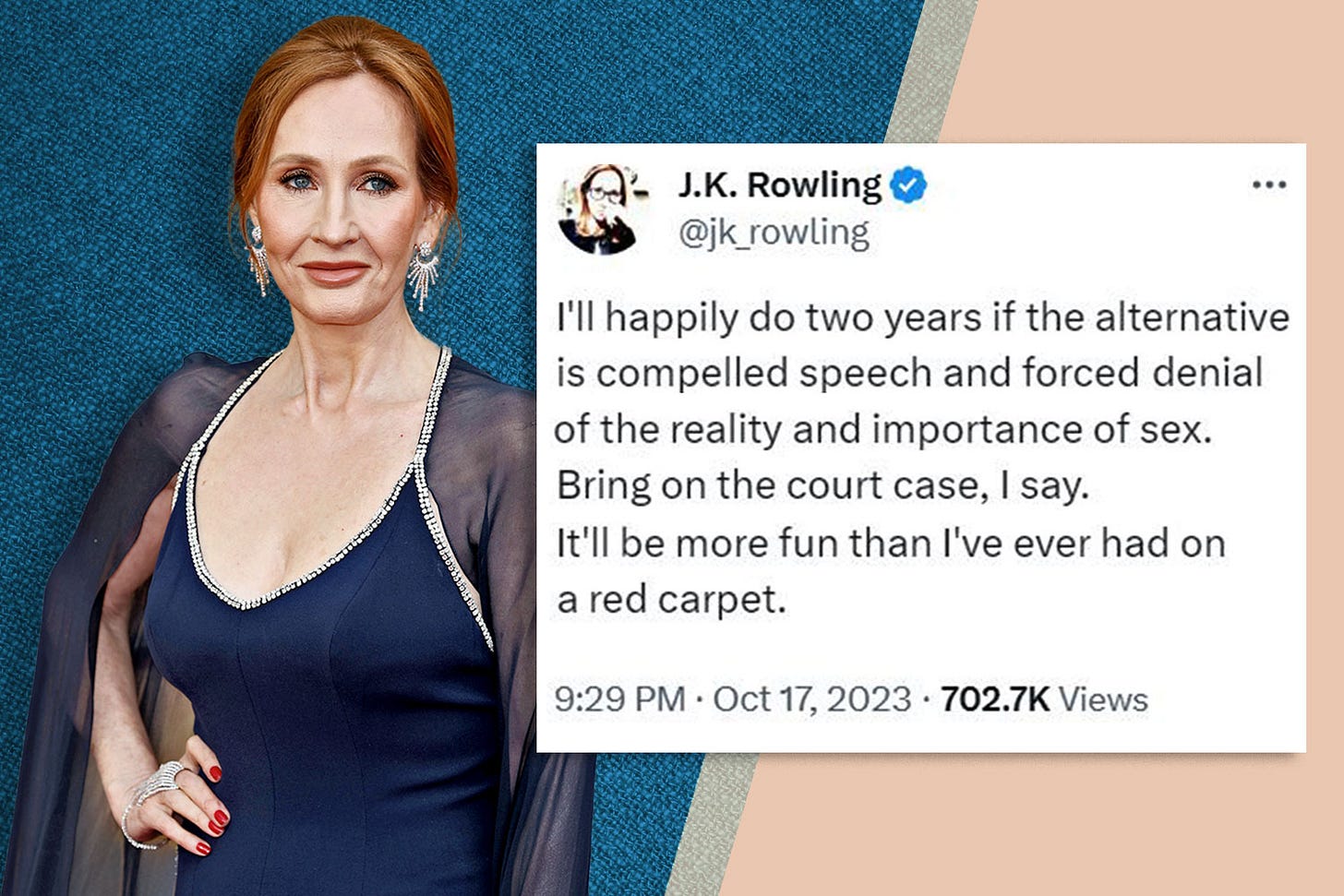 JK Rowling: I'll happily go to prison for women's rights
