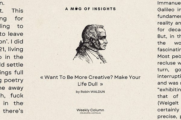 Excerpts From A Mug of Insights | Robin Waldun | Substack