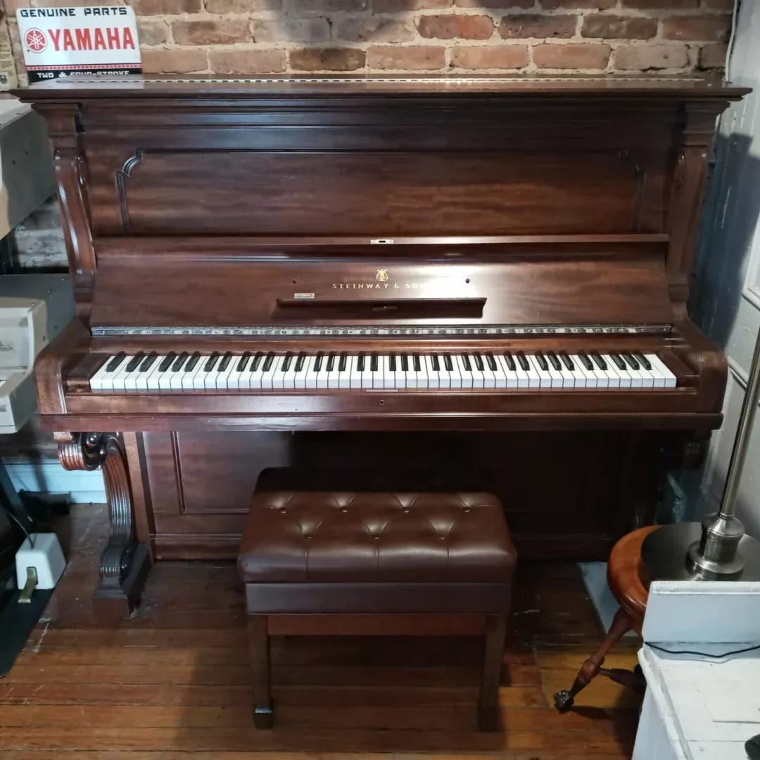 Steinway upright pianos: model N