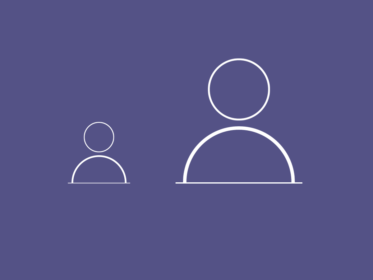 purple background with two figures on it purple background with two figures on it