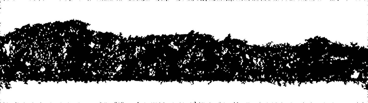 Black and white image with white covering most of the area outside the electrode. Most of the spurious white selection from Figure 2b has now been removed using the opening tool