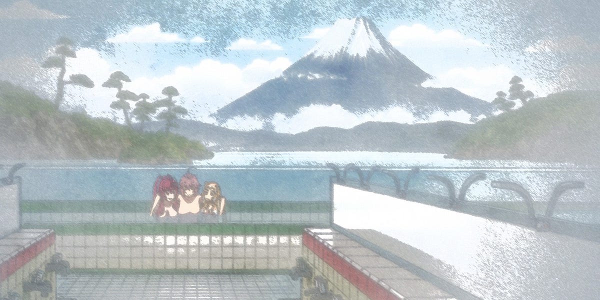 Hyakka Ryouran Samurai Bride &mdash; Special 1 [BD] &mdash; Juubei Musashi Sasuke in Bath