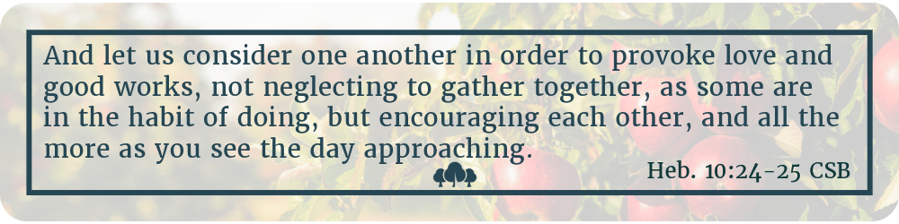 Hebrews 10:24-25