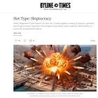 SLOPTOCRACY - My latest ‘Hot Type’ column in Byline Times