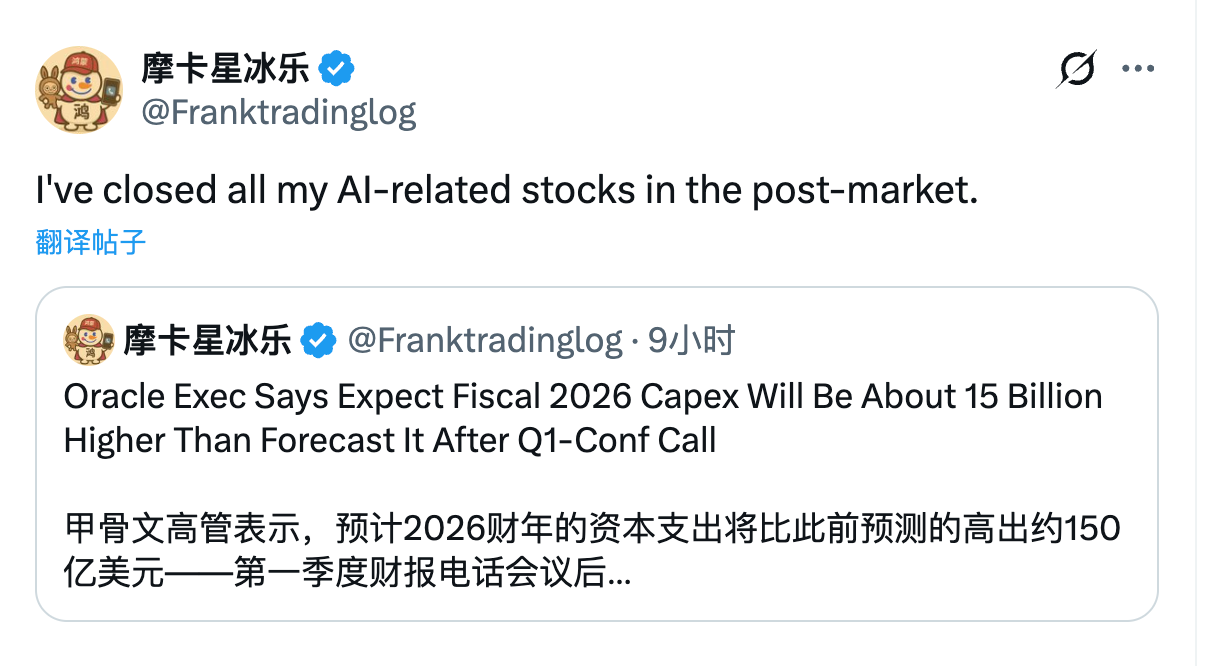 12/11/2025 写在FOMC和Oracle财报之后- by Frank Trading