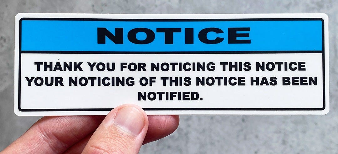 NOTICE STICKER – stickermize NOTICE STICKER – stickermize