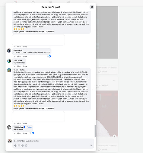 Comments Captured in the Screenshots on Wednesday, Feb 11, 2026.