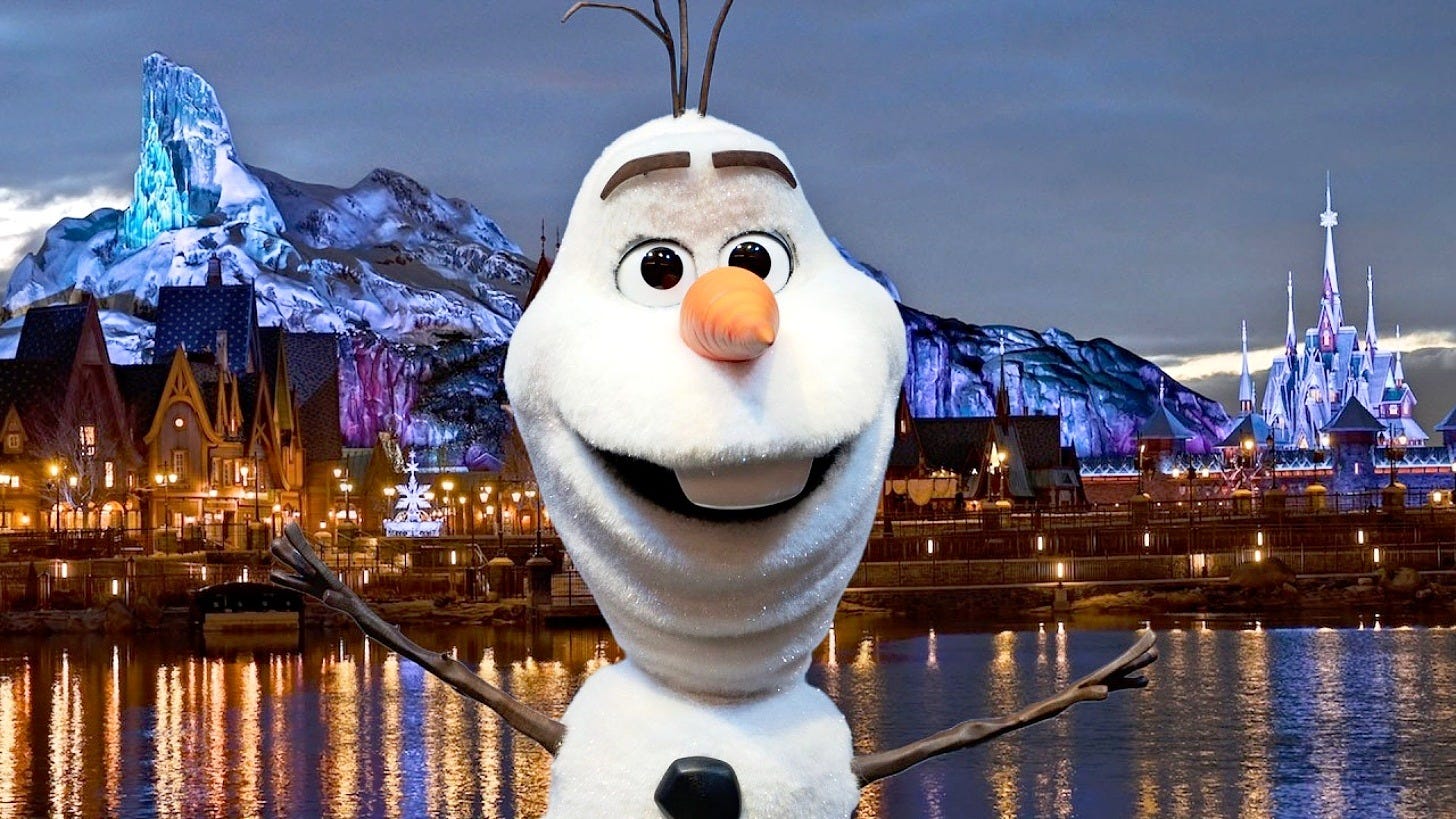 Disney's robotic Olaf, which isn't part of the patents. Image: Walt Disney Imagineering Disney's robotic Olaf, which isn't part of the patents. Image: Walt Disney Imagineering