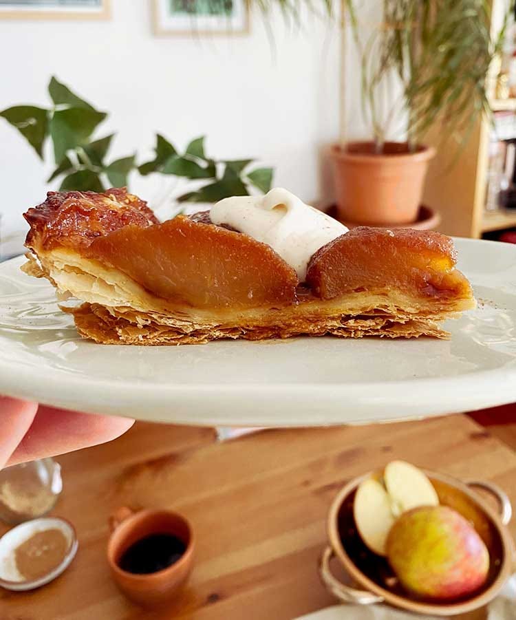 La recette de tarte Tatin aux épices chaï