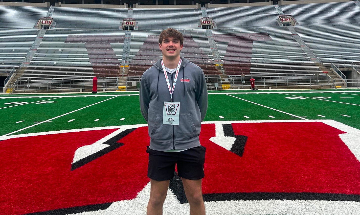 Wisconsin football commit Korz Loken.