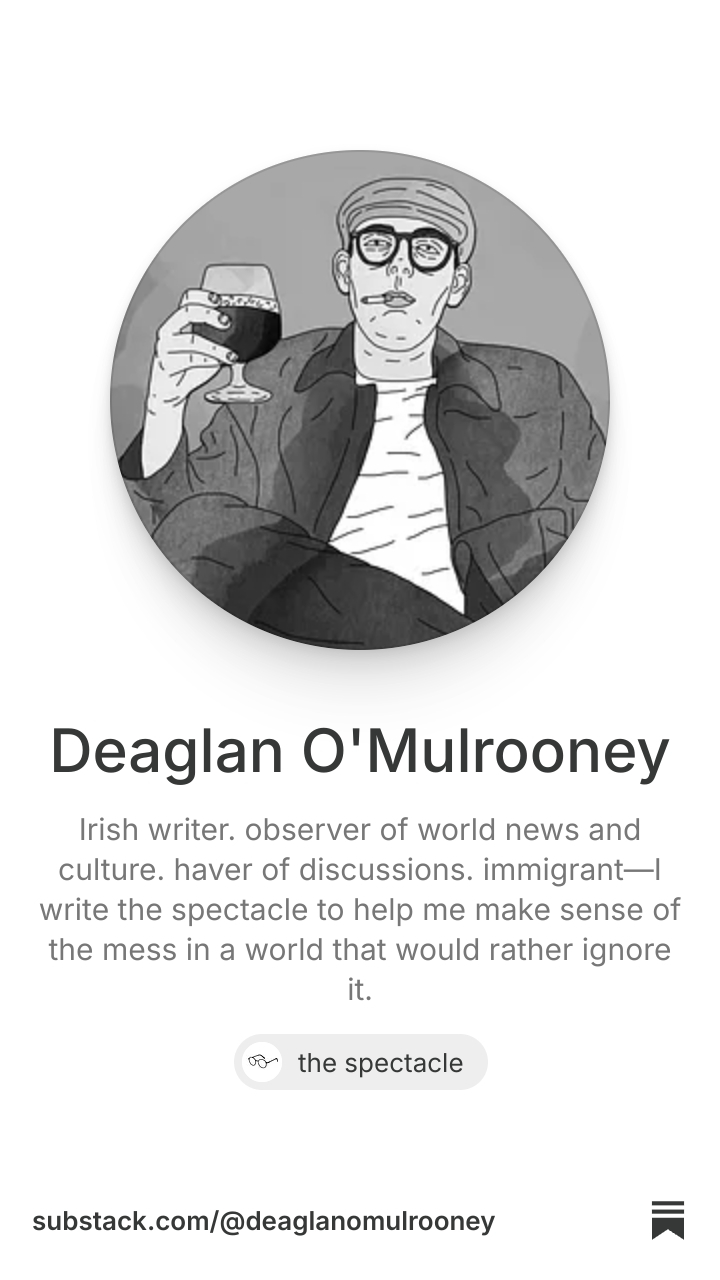 Deaglan O'Mulrooney | Substack
