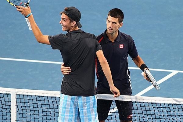 novak djokovic vs Thanasi Kokkinakis french open 2015